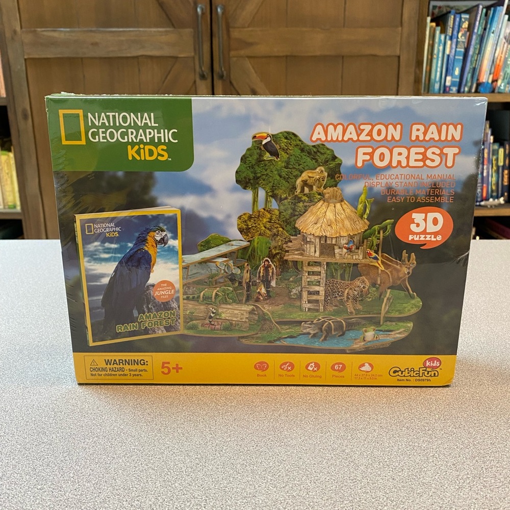 Nat geo kids rainforest puzzle 3D new